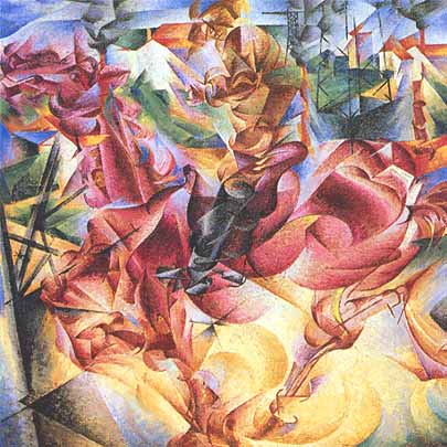 Umberto Boccioni, "Elasticità", 1912, Museo del Novecento, Milano