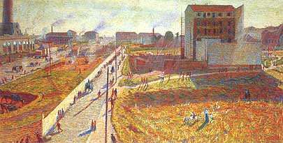 Umberto Boccioni, "Officine a Porta Romana", 1909, Collezione IntesaBci, Milano