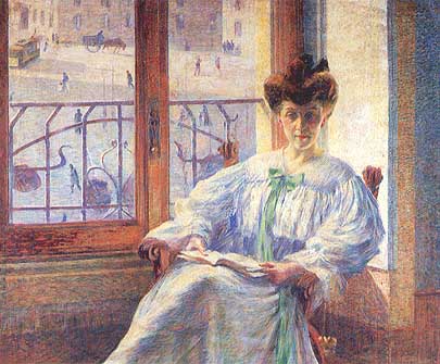 Umberto Boccioni, "La signora Massimino", 1908, collezione privata