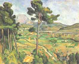 Paul Cézanne, "Mont Sainte-Victoire (Monte Sainte-Victoire)", ca 1885-87, Metropolitan Museum of Art, New York