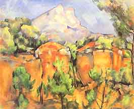 Paul Cézanne, "Mont Sainte-Victoire Seen from the Bibemus Quarry (Monte Sainte-Victoire visto dalla cava di Bibemus)", ca 1897, Baltimore Museum of Art, Baltimore