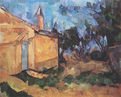 Paul Cézanne, "Le Cabanon de Jourdan", 1906, Galleria Nazionale d'Arte Moderna (GNAM), Roma