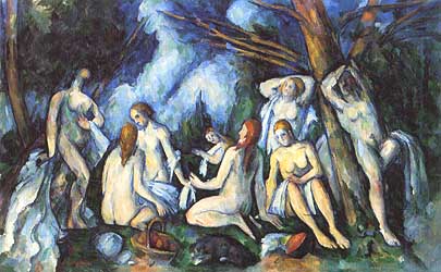 Paul Cézanne, "Baigneuses (Bagnanti)", ca 1895-1906, Barnes Foundation di Merion Station, Philadelphia (Filadelfia)