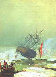 Caspar David Friedrich, "Relitto nel mare di ghiaccio", 1798, Hamburger Kunsthalle, Amburgo (Hamburg)