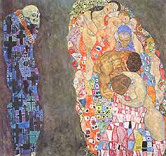 Gustav Klimt, "Tod und Leben (Morte e vita)", 1908-15, Leopold Museum, Vienna (Wien)