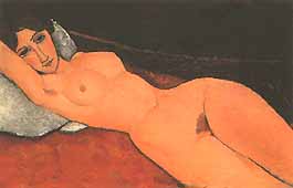 Amedeo Modigliani, "Nudo sdraiato", 1917, Staatsgalerie Stuttgart, Stoccarda (Stuttgart)