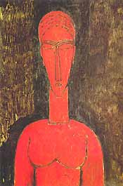 Amedeo Modigliani, "Busto rosso", 1913, Collezione privata