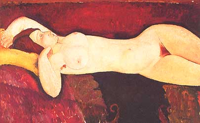 Amedeo Modigliani, "Reclining Nude (Nudo disteso)", ca 1919, Museum of Modern Art (MoMA), New York