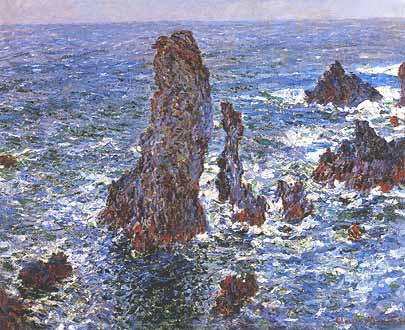 Claude Monet, "Les rochers de Belle-Ile (Gli scogli di Belle-Ile)", 1886, Museo Pushkin (The Pushkin Museum of Fine Arts), Mosca (Moscow)