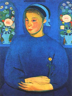 Gino Rossi, "La fanciulla del fiore", 1909, collezione privata