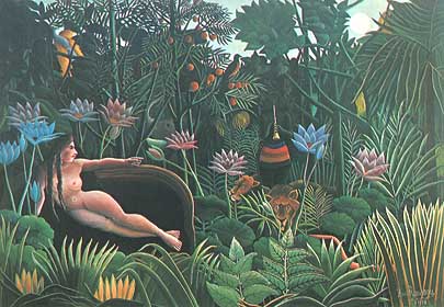 Henri Rousseau "Le Douanier" (Il doganiere), "The Dream (Il sogno)", 1910, Museum of Modern Art (MoMA), New York