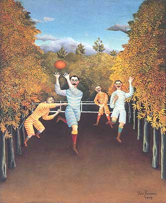 Henri Rousseau "Le Douanier" (Il doganiere), "The Football Players (Giocatori di football)", 1908, Solomon R. Guggenheim Museum, New York