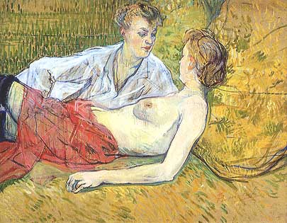 Henri de Toulouse-Lautrec, "Les deux amies (Le due amiche)", 1895, Stiftung Sammlung E.G. Bührle, Zurigo (Zürich)