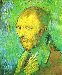 Vincent van Gogh, "Autoportrait (Autoritratto)", 1889, Nasjonalgalleriet, Oslo