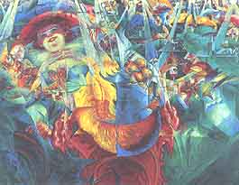 Umberto Boccioni, "La risata", 1911, Museum of Modern Art (MoMA), New York (NY)