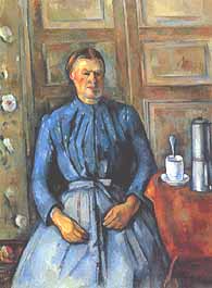 Paul Cézanne, "La Femme à la cafetière (Donna con caffettiera)", 1890-95, Musée d'Orsay, Parigi (Paris)