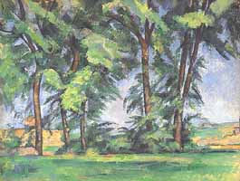 Paul Cézanne, "The Tall Trees at the Jas de Bouffan (Gli alberi alti al Jas de Bouffan)", ca 1883, Courtauld Gallery, Londra (London)