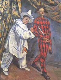 Paul Cézanne, "Mardi Gras, Pierrot et Arlequin (Mardi Gras, Pierrot e Arlecchino)", ca 1888-90, Museo Pushkin (The Pushkin Museum of Fine Arts), Mosca (Moscow)