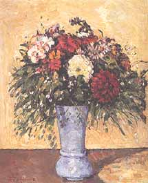 Paul Cézanne, "Bouquet de fleurs dans un vase (Mazzo di fiori in un vaso)", ca 1873-75, Museo di Stato dell'Ermitage (Hermitage Museum), San Pietroburgo (St. Petersburg)