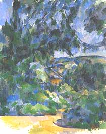 Paul Cézanne, "Paysage bleu (Paesaggio blu)", ca 1904-06, Museo di Stato dell'Ermitage (Hermitage Museum), San Pietroburgo (St. Petersburg)