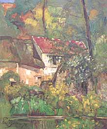 Paul Cézanne, "House of Père Lacroix (La casa di Père Lacroix)", 1873, National Gallery of Art, Washington (DC)