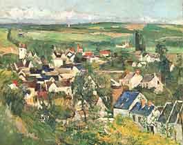 Paul Cézanne, "Auvers, vue panoramique (Auvers, panorama)", ca 1873-75, The Art Institute of Chicago, Chicago (IL)