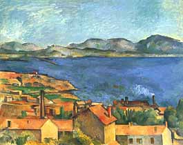 Paul Cézanne, "Le golfe de Marseille vu de l'Estaque (Il golfo di Marsiglia vista dell'Estaque)", ca 1886-90, The Art Institute of Chicago, Chicago (IL)