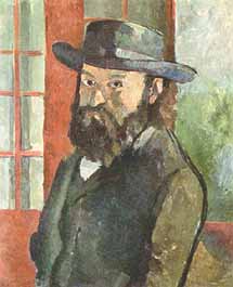 Paul Cézanne, "Selbstbildnis (Autoritratto)", ca 1880, Kunstmuseum Bern, Berna (Bern)