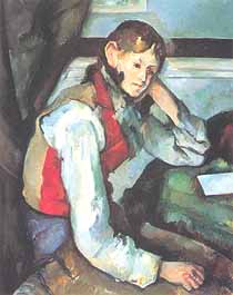 Paul Cézanne, "Le garçon au gilet rouge (Il ragazzo dal gilè rosso)", ca 1888-90, Stiftung Sammlung E.G. Bührle, Zurigo (Zürich)