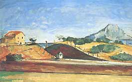 Paul Cézanne, "La tranchée (Il fossato ferroviario)", ca 1870, Neue Pinakothek, Monaco (München)