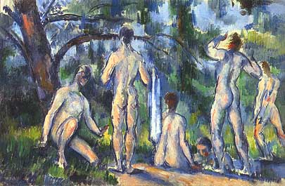 Paul Cézanne, "Les baigneurs. Etude (Bagnanti. Studio)", ca 1890, Museo Pushkin (The Pushkin Museum of Fine Arts), Mosca (Moscow)