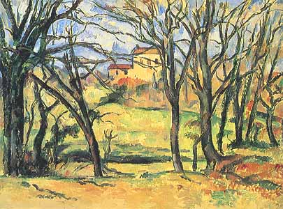 Paul Cézanne, "House behind Trees on the Road to Tholonet (Casa tra gli alberi sulla strada per Tholonet)", ca 1885, Metropolitan Museum of Art, New York (NY)