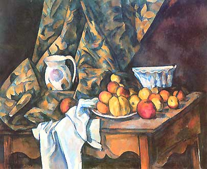 Paul Cézanne, "Still Life with Apples and Peaches (Natura morta con mele e pesche)", ca 1905, National Gallery of Art, Washington (DC)