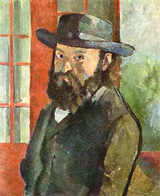 Paul Cézanne, "Selbstbildnis (Autoritratto)", ca 1880, Kunstmuseum Bern, Berna (Bern)