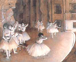 Edgar Degas, "Répétition d'un ballet sur la scène (Prova di balletto sulla scena)", 1874, Musée d'Orsay, Parigi (Paris)