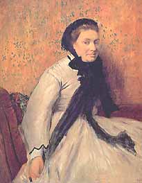 Edgar Degas, "Portrait of a Lady in Gray (Ritratto di signora in grigio)", ca 1865, Metropolitan Museum of Art, New York