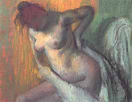 Edgar Degas, "After the Bath, Woman Drying Herself (Dopo il bagno, donna che si asciuga)", ca 1886, Philadelphia Museum of Art, Philadelphia (Filadelfia)