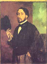 Edgar Degas, "Portrait de l'artiste (Autoritratto)", ca 1863, Fundação Calouste Gulbenkian Museu, Lisbona