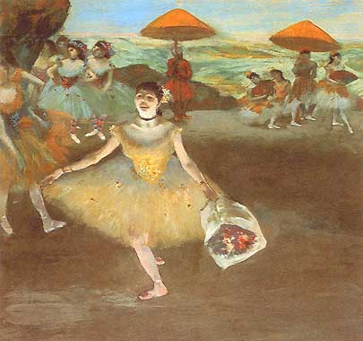 Edgar Degas, "Danseuse au bouquet saluant (Danzatrice con bouquet mentre saluta)", ca 1877-78, Musée d'Orsay, Parigi (Paris)