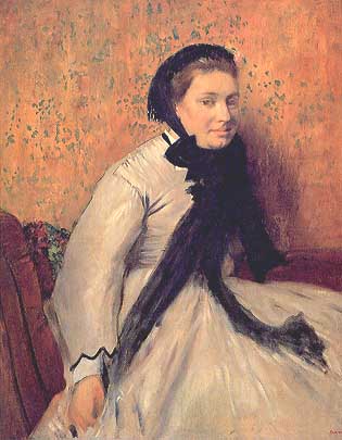 Edgar Degas, "Portrait of a Lady in Gray (Ritratto di signora in grigio)", ca 1865, Metropolitan Museum of Art, New York