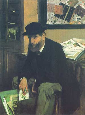 Edgar Degas, "The Collector of Prints (Collezionista di stampe)", 1866, Metropolitan Museum of Art, New York