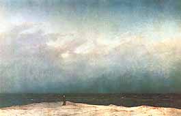 Caspar David Friedrich, "Der Mönch am Meer (Monaco in riva al mare)", 1808-10, Alte Nationalgalerie, Berlino (Berlin)