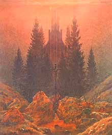 Caspar David Friedrich, "Das Kreuz im Gebirge (Croce in montagna)", 1812, Museum Kunst Palast, Düsseldorf