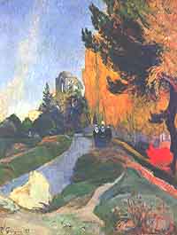 Paul Gauguin, "Les Alyscamps, Arles", 1888, Musée d'Orsay, Parigi (Paris)