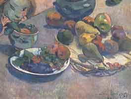 Paul Gauguin, "Nature morte aux fruits (Natura morta con frutta)", 1888, Museo Pushkin (The Pushkin Museum of Fine Arts), Mosca (Moscow)