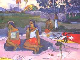 Paul Gauguin, "Nave Nave moe (Eau délicieuse)", 1894, Museo di Stato dell'Ermitage (Hermitage Museum), San Pietroburgo (St. Petersburg)