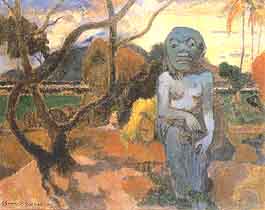 Paul Gauguin, "Rave te hiti aamu (Idol)", 1898, Museo di Stato dell'Ermitage (Hermitage Museum), San Pietroburgo (St. Petersburg)