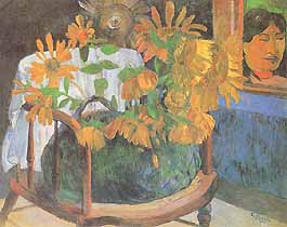 Paul Gauguin, "Tournesols dans un fauteuil (Girasoli su una poltrona)", 1901, Museo di Stato dell'Ermitage (Hermitage Museum), San Pietroburgo (St. Petersburg)