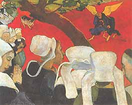 Paul Gauguin, "La lutte de Jacob avec l'ange (La lotta di Giacobbe con l'angelo)", 1888, National Gallery of Scotland, Edimburgo (Edinburgh)