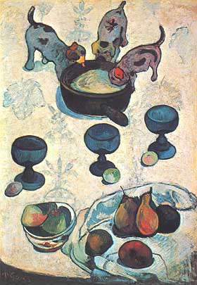 Paul Gauguin, "Still Life with Three Puppies (Natura morta con tre cagnolini)", 1888, Museum of Modern Art (MoMA), New York (NY)